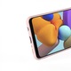 Samsung Galaxy A21s kompatibilis szilikon borítás, szilikon TPU, puha érzet, vékony, Next Level intelligens védelem, halvány rózsaszín