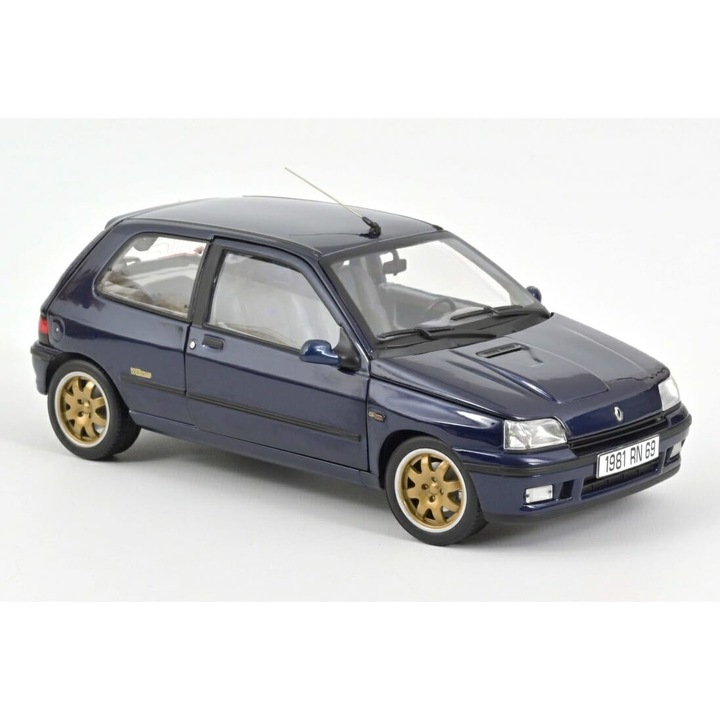 Autómodell, Norev, Renault Clio Williams, fém, sötétkék