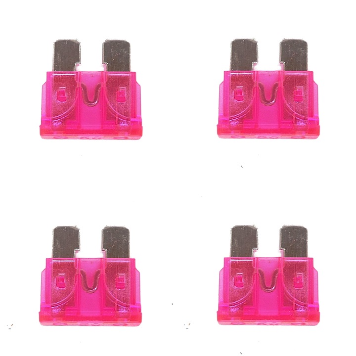 Set 4 sigurante auto, 4 x 50A, 19 mm