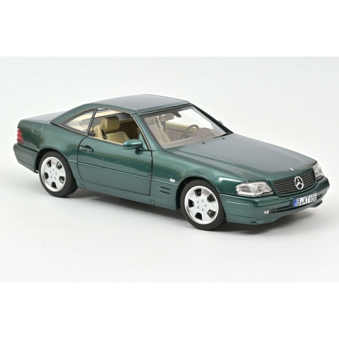 Macheta auto, Norev, Mercedes SL500 R129, Metal, Verde - eMAG.ro