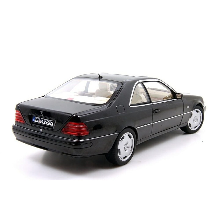 Modelautó, Norev, Mercedes CL600, Fém, Fekete