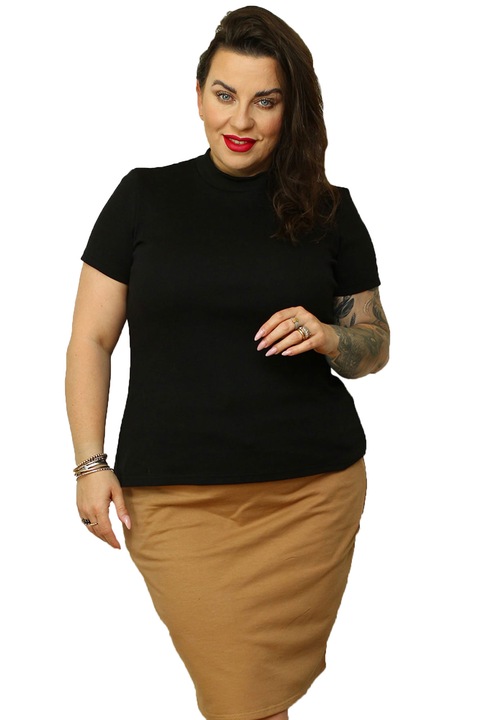 Bluza pentru femei, KARKO, Bumbac, Negru, 38/40EU