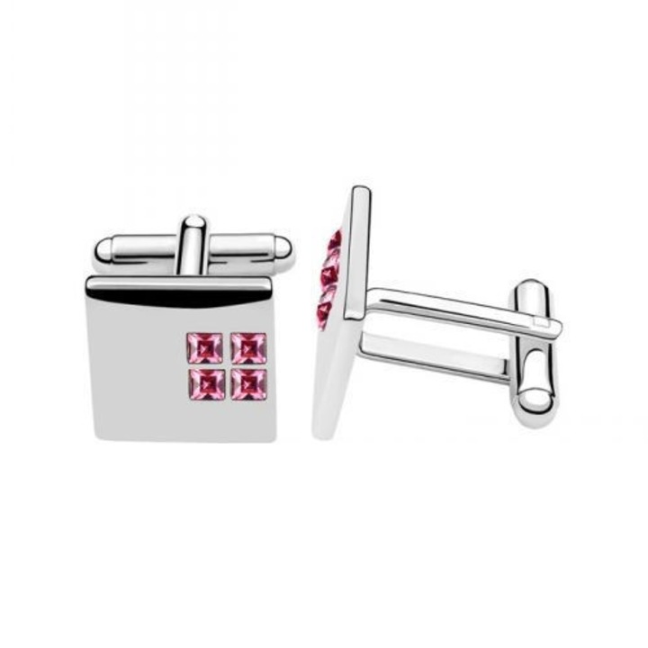 Butoni Camasa Rose Crystal