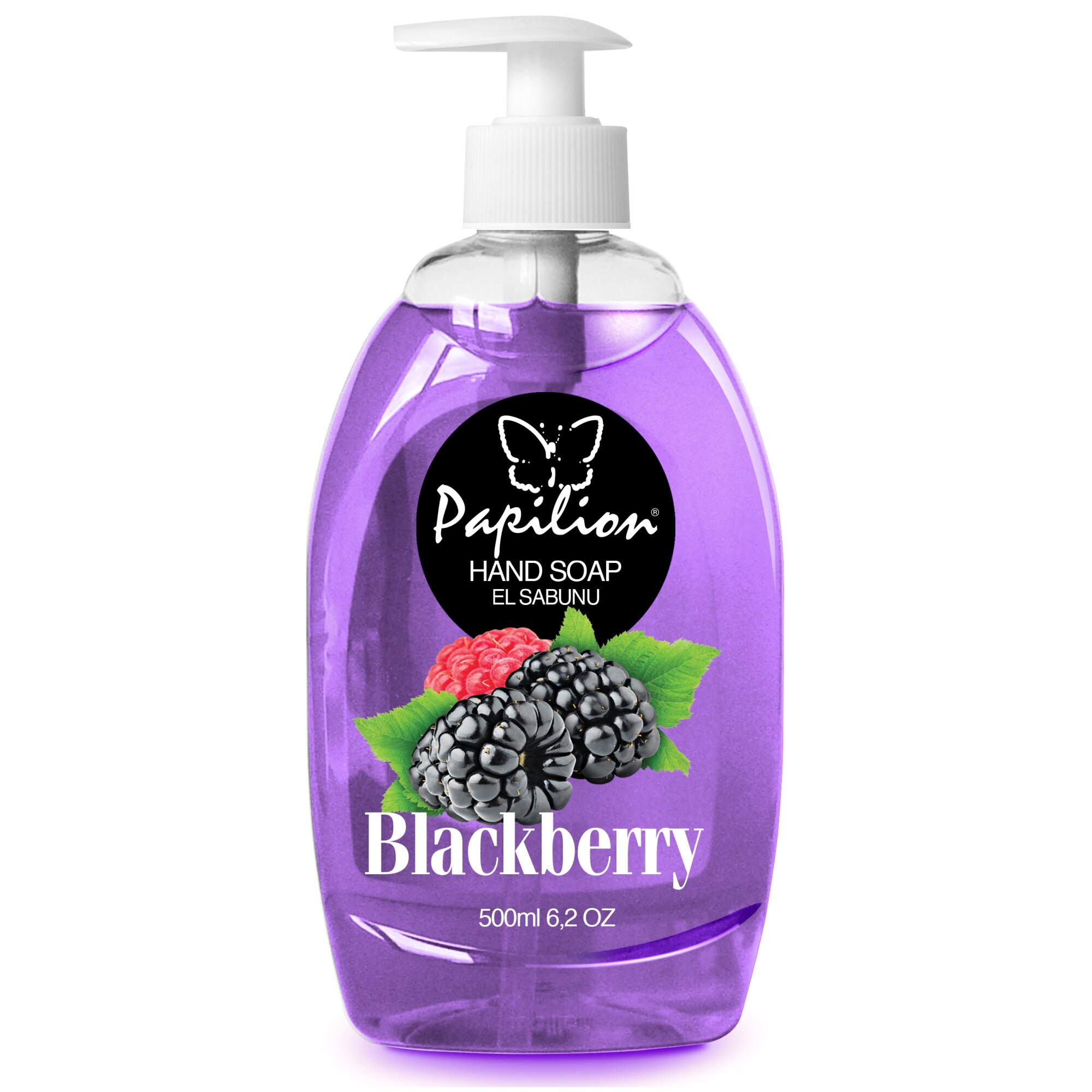 Sapun lichid Papilion Blackberry, 500 ml