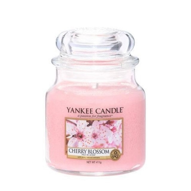 Lumanare Parfumata Borcan Mediu Cherry Blossom, Yankee Candle