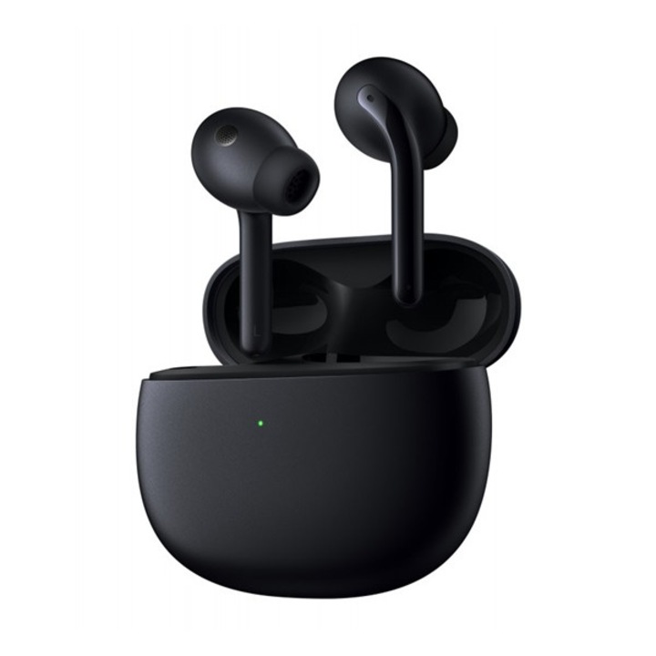 Xiaomi buds 3 bluetooth fülhallgató sztereo, v5.2, tws, mikrofon, aktív zajszűrő, ip54 + töltőtok, fekete