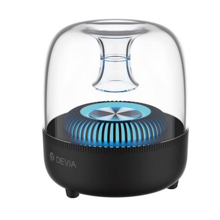 Devia bluetooth hordozható hangszóró (v5.0, 5w, transflash / microsd kártyaolvasó, fm rádió, led világítás) fekete, I-M2, gyártói csomagolás
