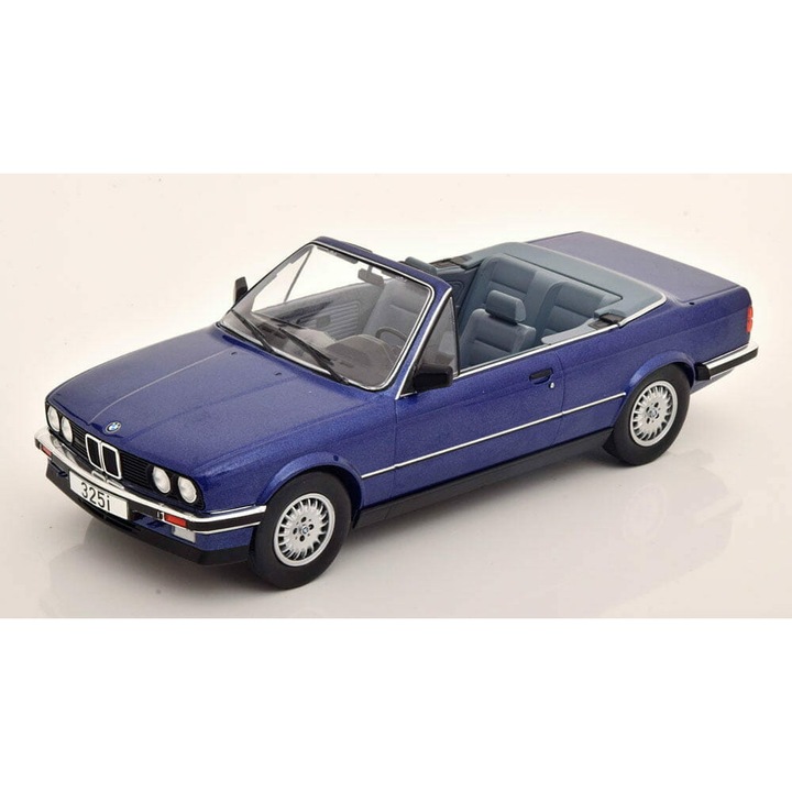 Autómodell, McG, BMW 325i E30 Cabrio, fém, kék