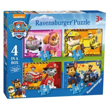 Puzzle Ravensburger Patrula Catelusilor, 12/16/20/24 piese Puzzle Ravensburger Patrula Catelusilor, 12/16/20/24 piese