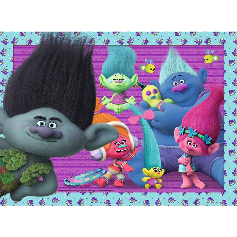 Puzzle XXL Trolls Poppy si Prietenii, 200piese