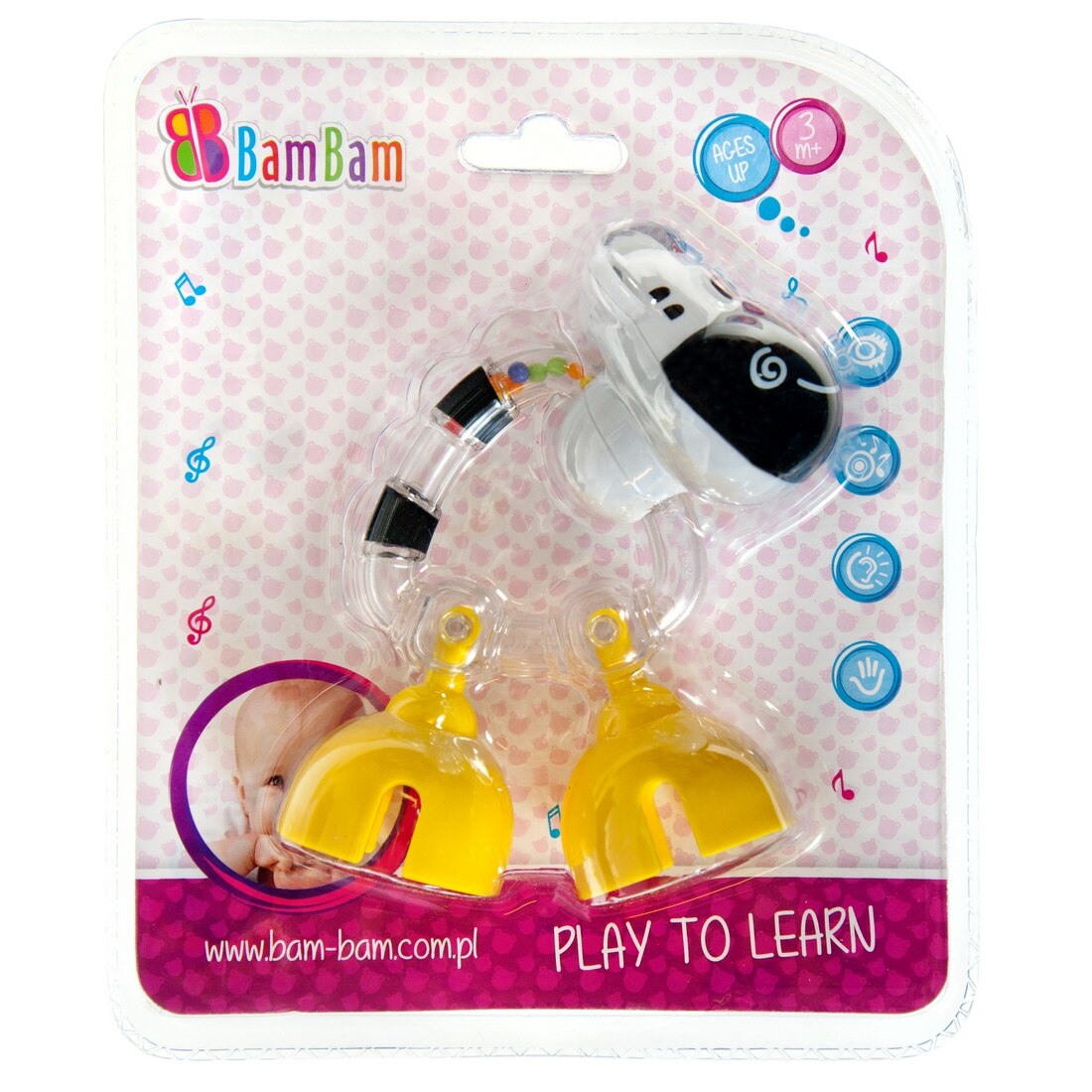 Jucarie zornaitoare BamBam, Zebra