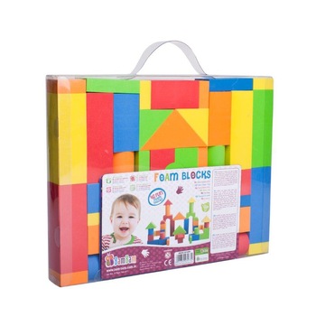 Set cuburi BamBam din spuma, 46 piese Set cuburi BamBam din spuma, 46 piese