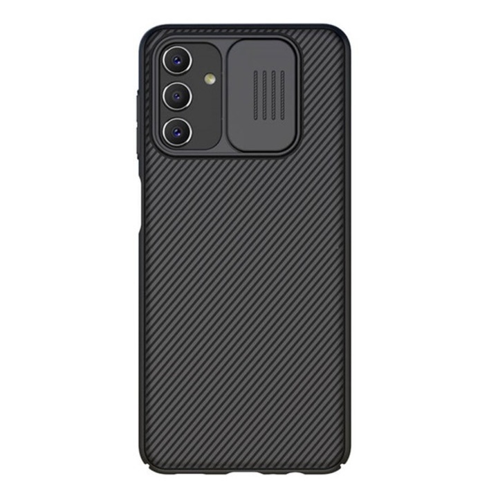 Nillkin camshield szilikon mobiltelefon tok, ütésállóság, kameravédő, csíkos, fekete, kompatibilis: Samsung Galaxy A13 5G, SM-A136, / Galaxy A04s, SM-A047F