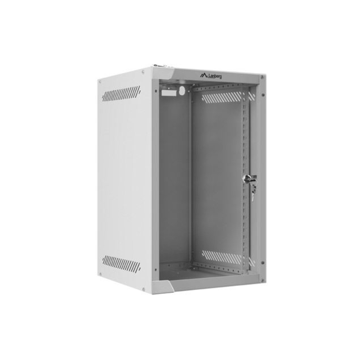 Lanberg 9U 10" fali rack szekrény 280x310mm ezüst (WF10-2309-10S) (WF10-2309-10S)