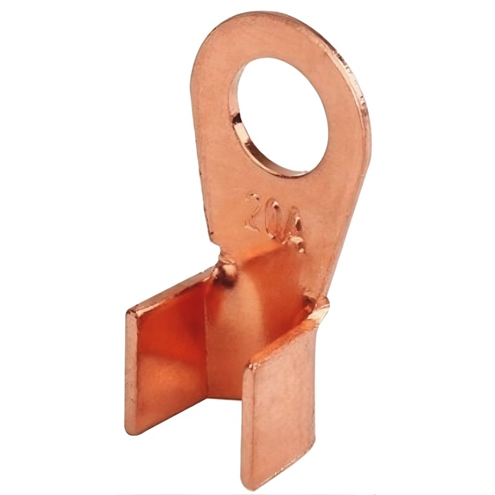 Conector cupru tip papuc , 20A, 6.3 mm