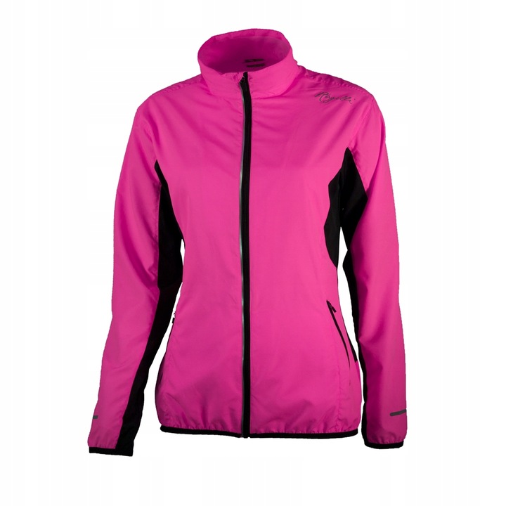 Jacheta sport, Rogelli, Poliester, Roz/Negru, Negru/Roz, XL