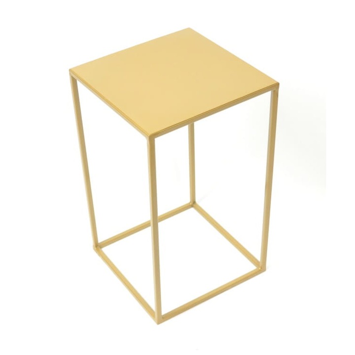 Suport de flori nr 363, Dixiestore, 40 cm, Metal, Auriu