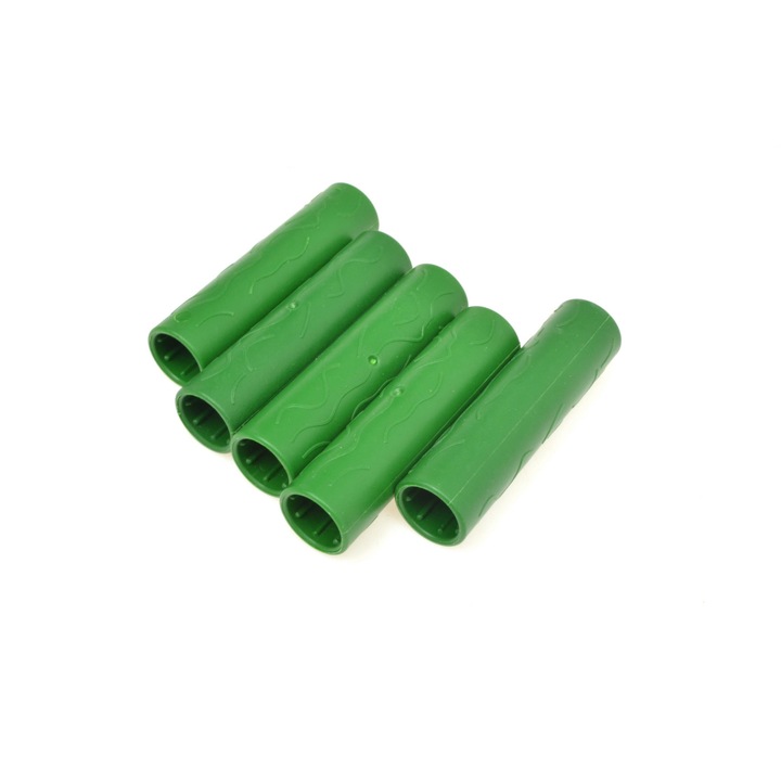 Комплект конектори за стълб Dixiestore, 5 броя, Метал, Диаметър 16 мм, Зелен
