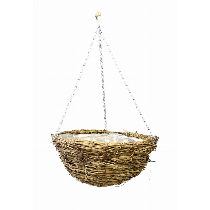 Cos suspendat pentru flori Dixiestore nr 115, Iarba, Maro