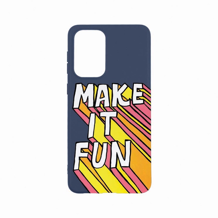 Husa Silicon, Compatibila Cu Xiaomi Redmi Note 11 Pro, Make It Fun, Rezistenta la uzura, Albastru Navy AB 494