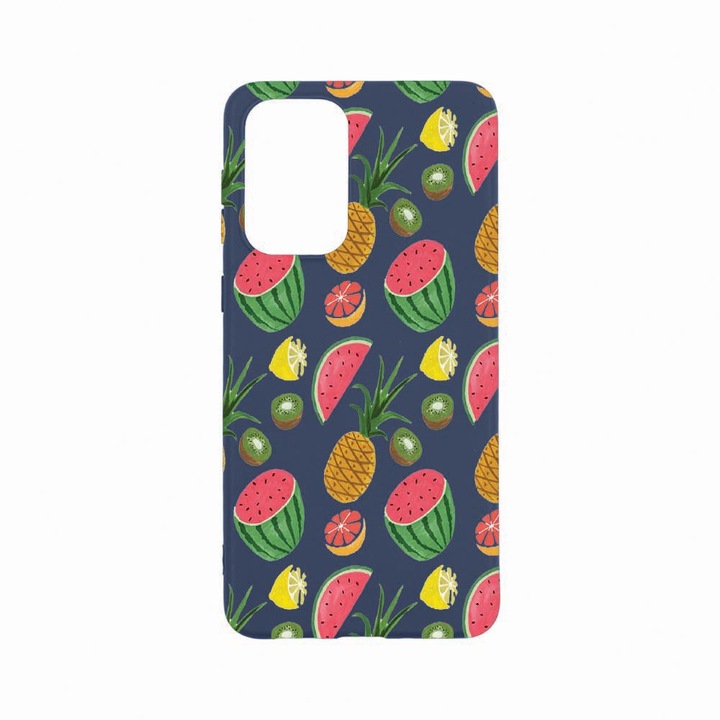 Husa Silicon, Compatibila Cu Xiaomi Redmi Note 11 Pro, Ananas, Rezistenta la uzura, Albastru Navy AB 666