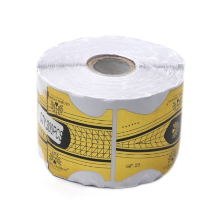 300 papír építősablon készlet, globális divat, sárga