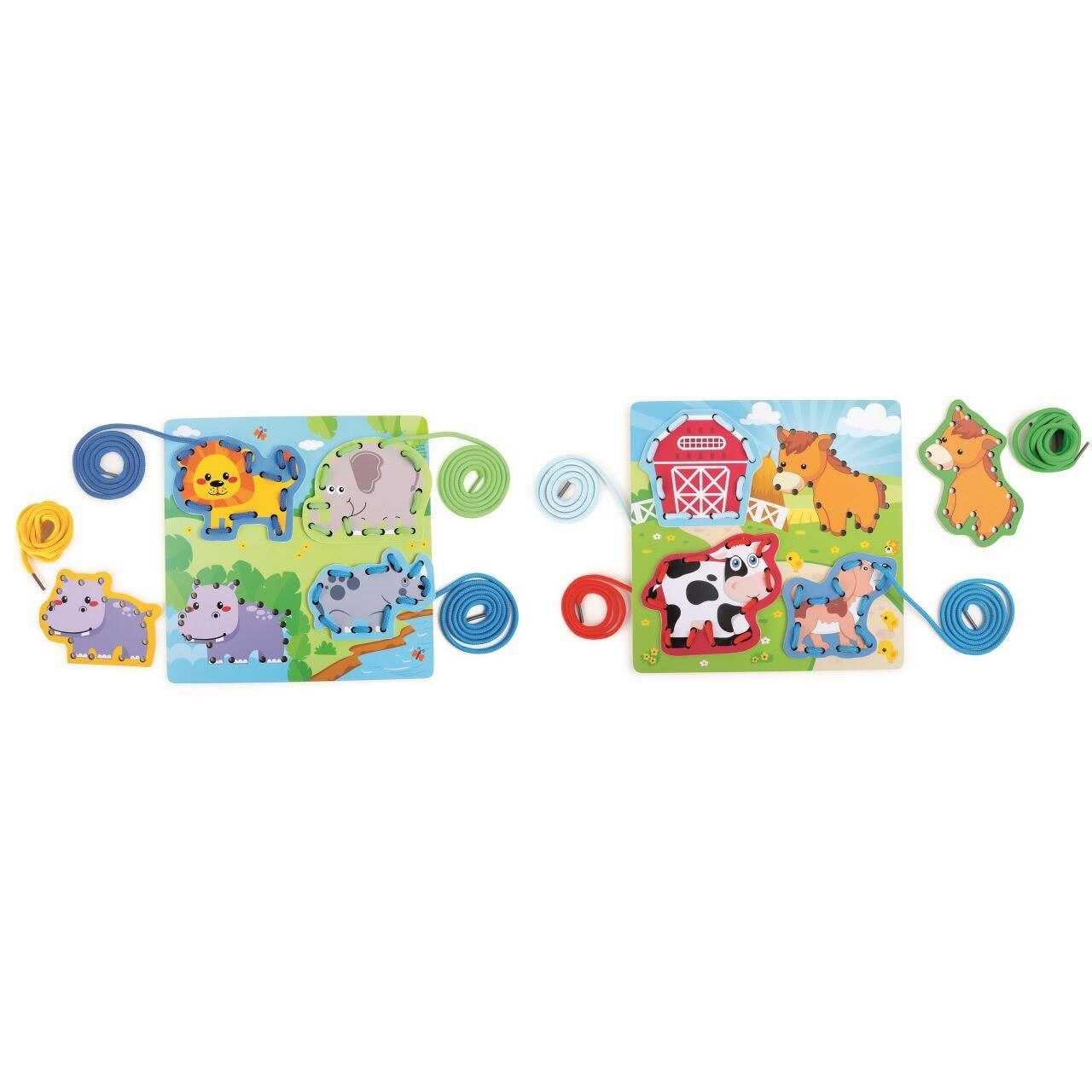 Set de snuruit cu animale pe 2 placi