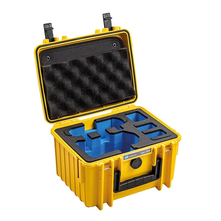 Чанта за носене на дрон B&W Type 2000, за DJI Mini 3 Pro, жълта