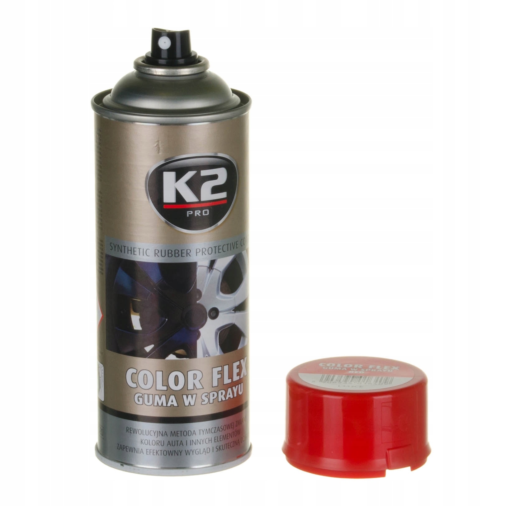 K2 Colorflex Spray vopsea cauciucata, K2 Color Flex, Temporar, Rosu, 400 ml - eMAG.ro