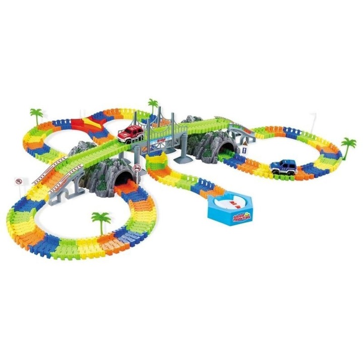 Писта за състезания, 3 години+, 240 части, многоцветна