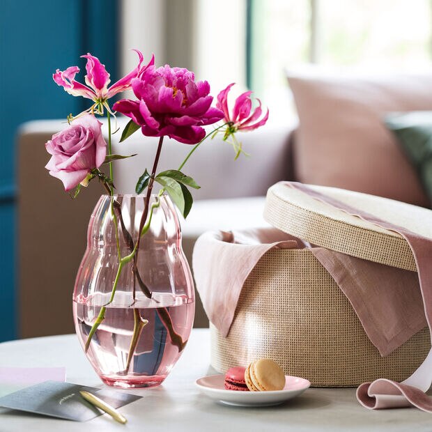 Vaza Rose Garden Home, roz, sticla, Villeroy&Boch-421219 - eMAG.ro