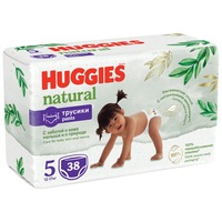 Scutece chilotel Huggies Natural Pants 5, 12-17 kg, 38 buc