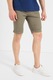 Pierre Cardin, Pantaloni scurti din amestec de in, Verde masliniu