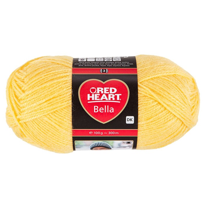 Bella 10dkg fonal -0216 sárga