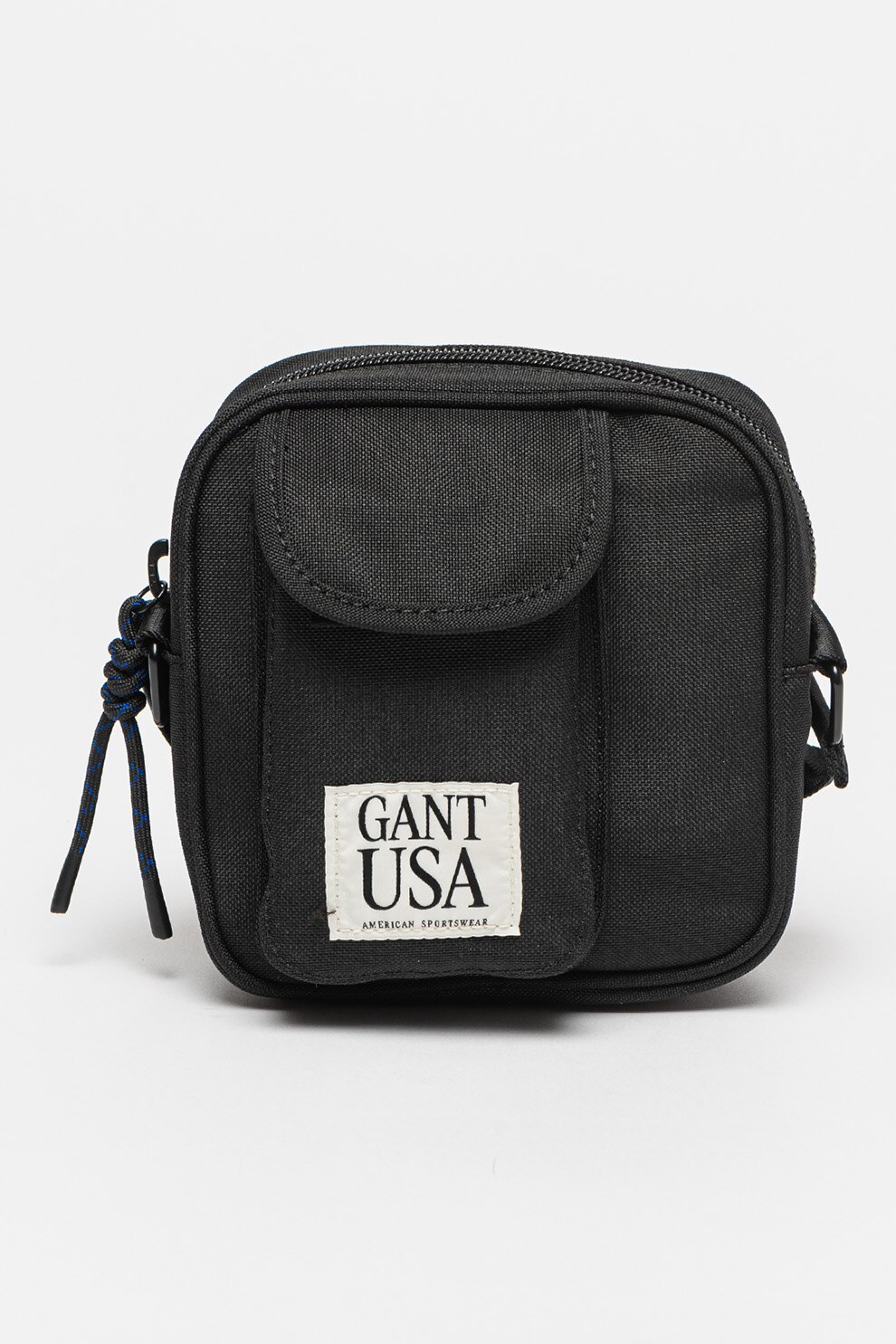 Gant, Geanta crossbody unisex cu buzunar exterior de telefon, Negru