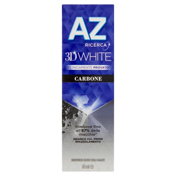 Паста за зъби AZ 3D White Carbon, 65 мл