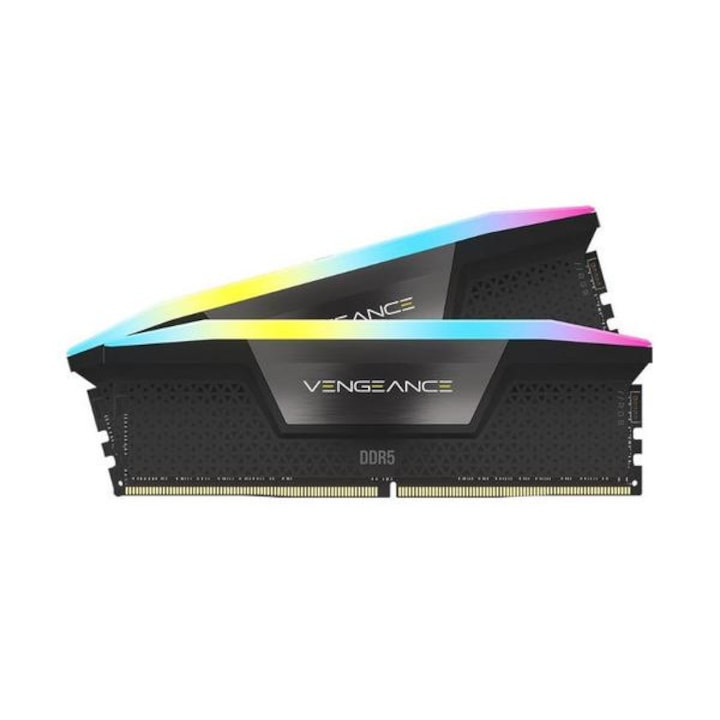 Corsair Vengeance Std PMIC memória, Cool Grey Heatspreader, 32GB (2x16GB), DDR5, 5200MT/s, CL 40, RGB