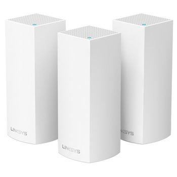 Router Linksys VELOP AC6600, Sistem Whole Home Wi-Fi Router, pachet cu trei noduri Router Linksys VELOP AC6600, Sistem Whole Home Wi-Fi Router, pachet cu trei noduri