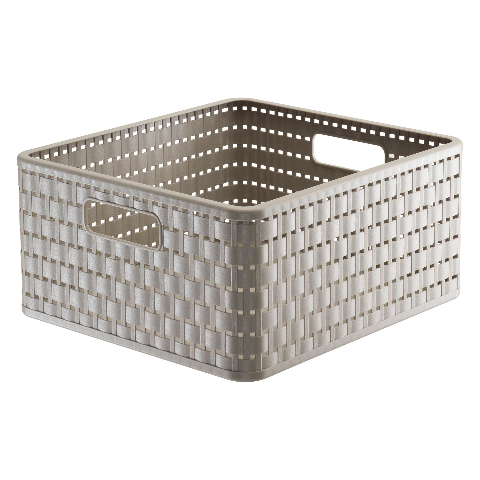 Cutie depozitare patrata Rotho, 14 l, capucino