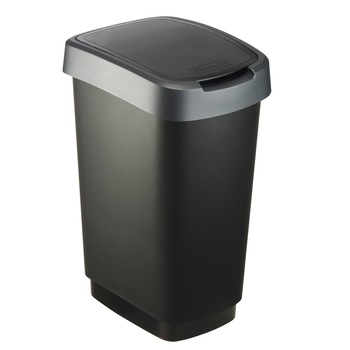 Cos gunoi Rotho, 25l, negru-gri Cos gunoi Rotho, 25l, negru-gri