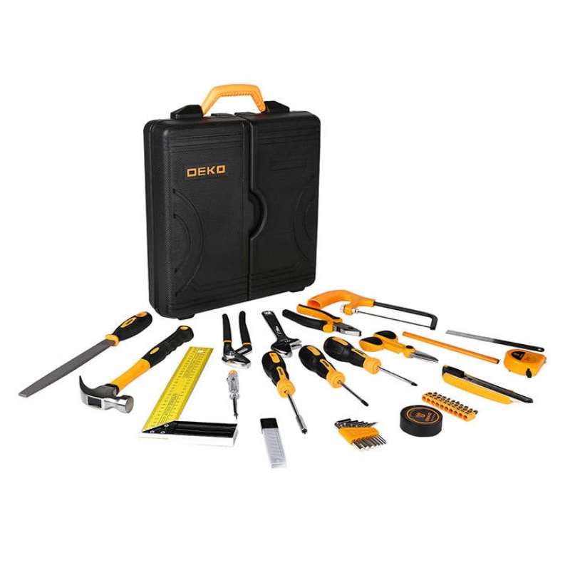 Set scule Deko Tools DKMT36, 36 instrumente de lucru, Negru
