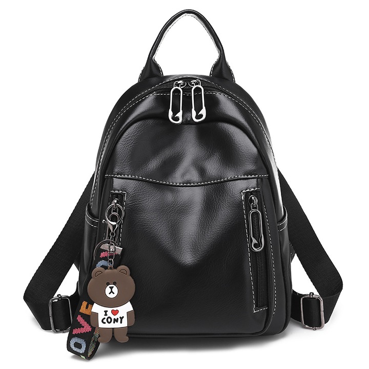 Rucsac Dama Avamsi, YL-809, Negru, 27X22X9 cm