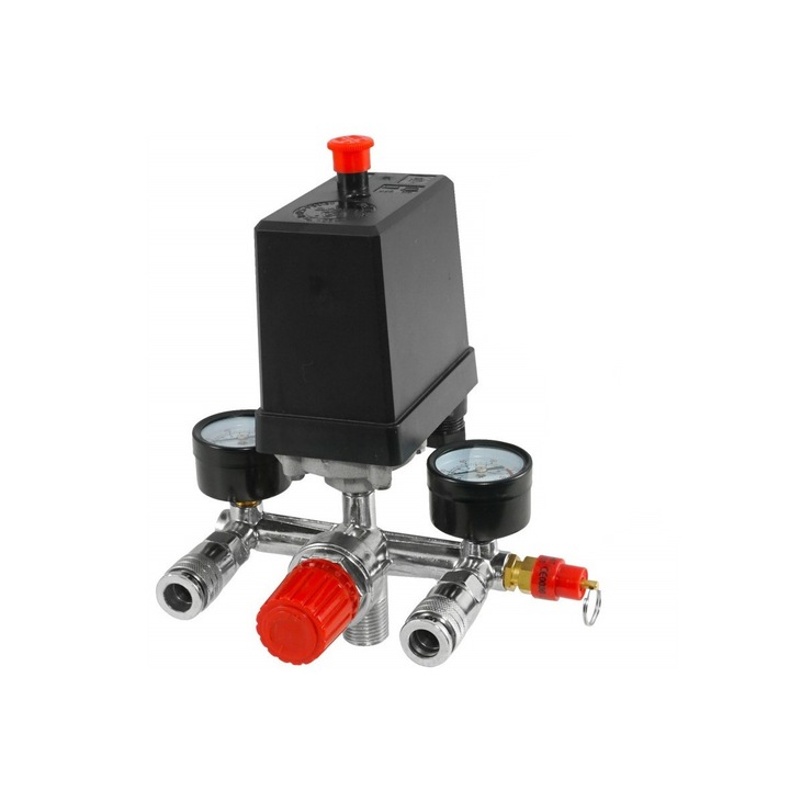 Presostat universal pentru compresor trifazic, 380V, reglabil, Verke