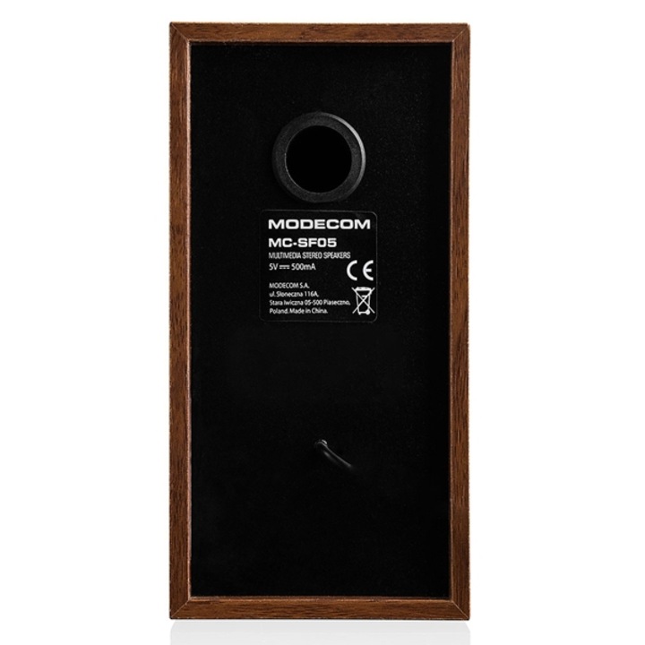 Тонколони USB Modecom MC-SF05 MDF Brown, 5W SS300816