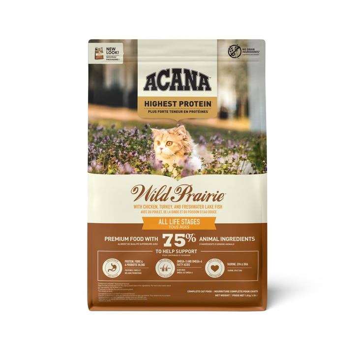 Суха храна за котки ACANA Wild Prairie, 1.8 кг
