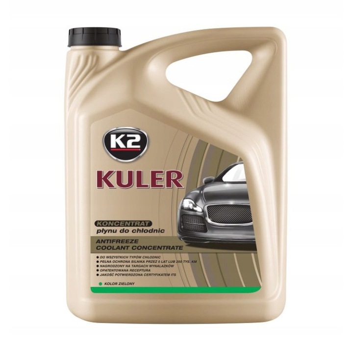 Hűtőfolyadék, K2, Kuler, 5 l, Zöld