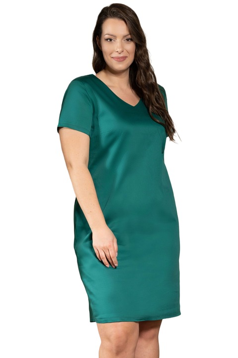 Rochie creion exclusivista Marisa, Karko, Bumbac, Verde
