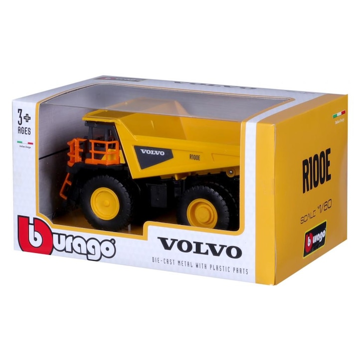 Bburago 3320899 Bburago 1 /60 - Volvo R100ERigid Hauler teherautó