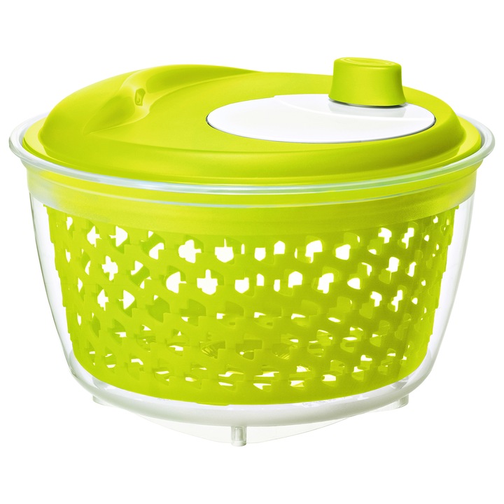 Mixer pentru salata Rotho, 4.5 l, transparent lamaie
