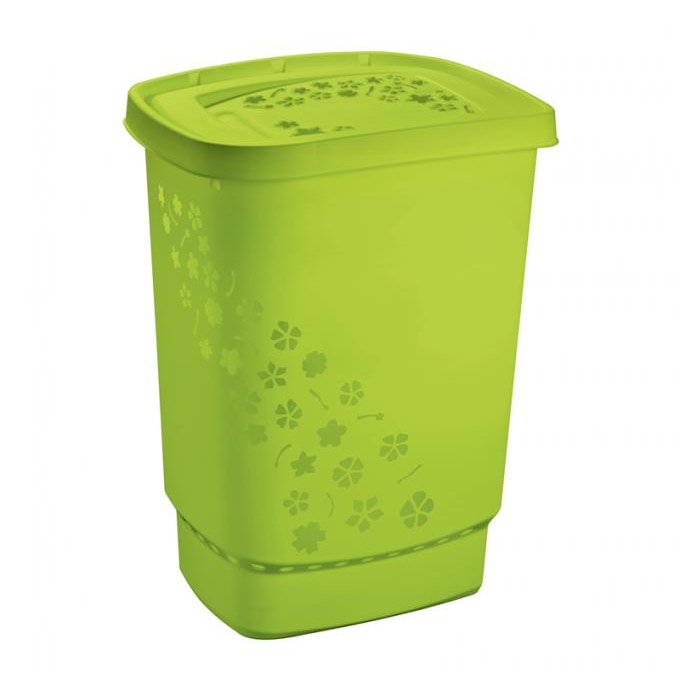 Cos de rufe Flowers Rotho, 55 l, verde